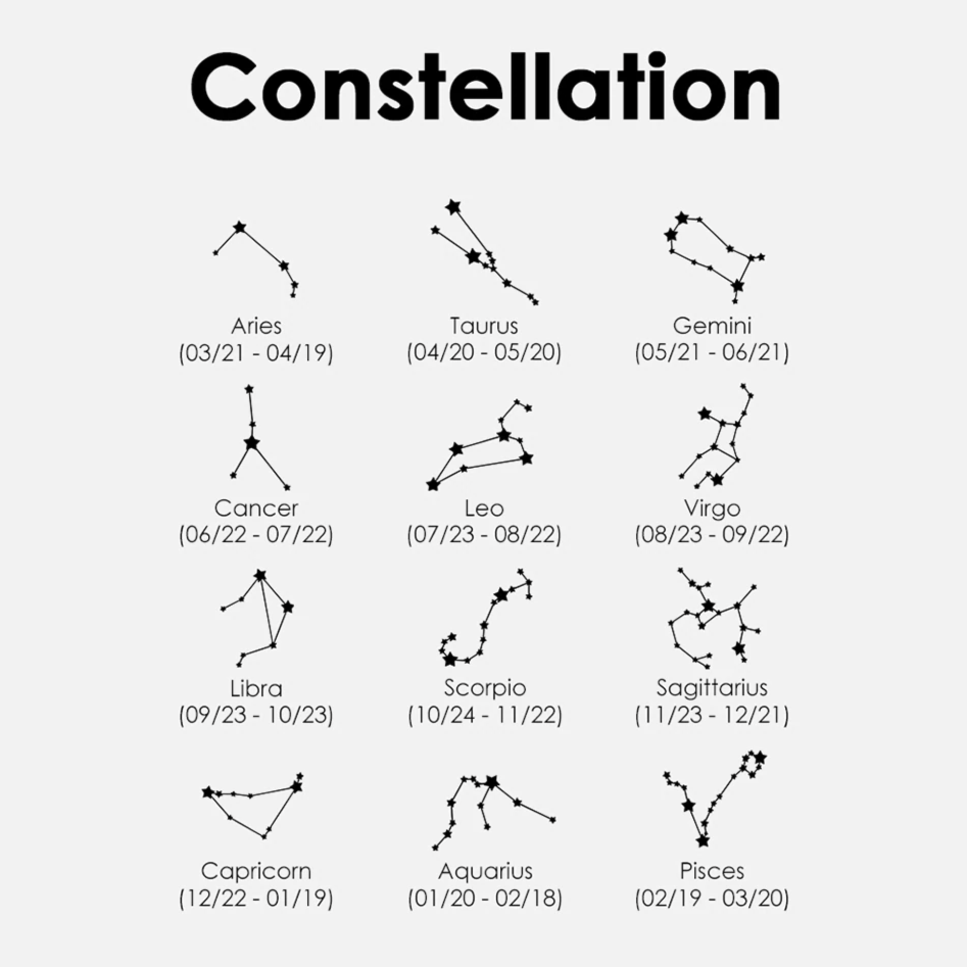 Shiloh Zodiac Constellation Necklace